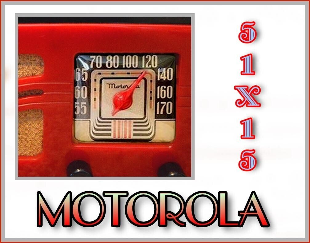 MOTOROLA 51X15 New Catalin Tube Radio PREMIUM Dial Lens Cover