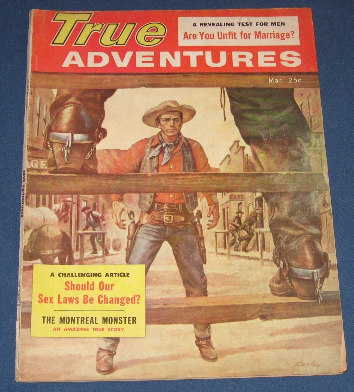 True Adventures  March 1958  Men’s Adventure Magazine  The Montreal Monster