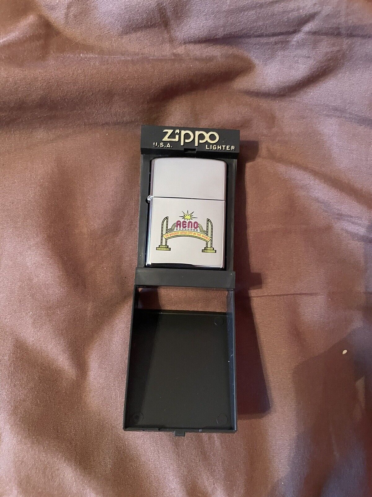 Rare Vintage 2001  Zippo - RENO - Biggest Little City in the World New