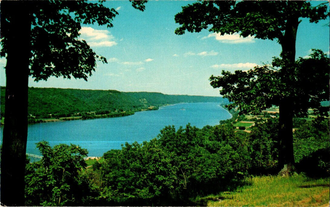 Ohio River, View From Kentucky postcard.