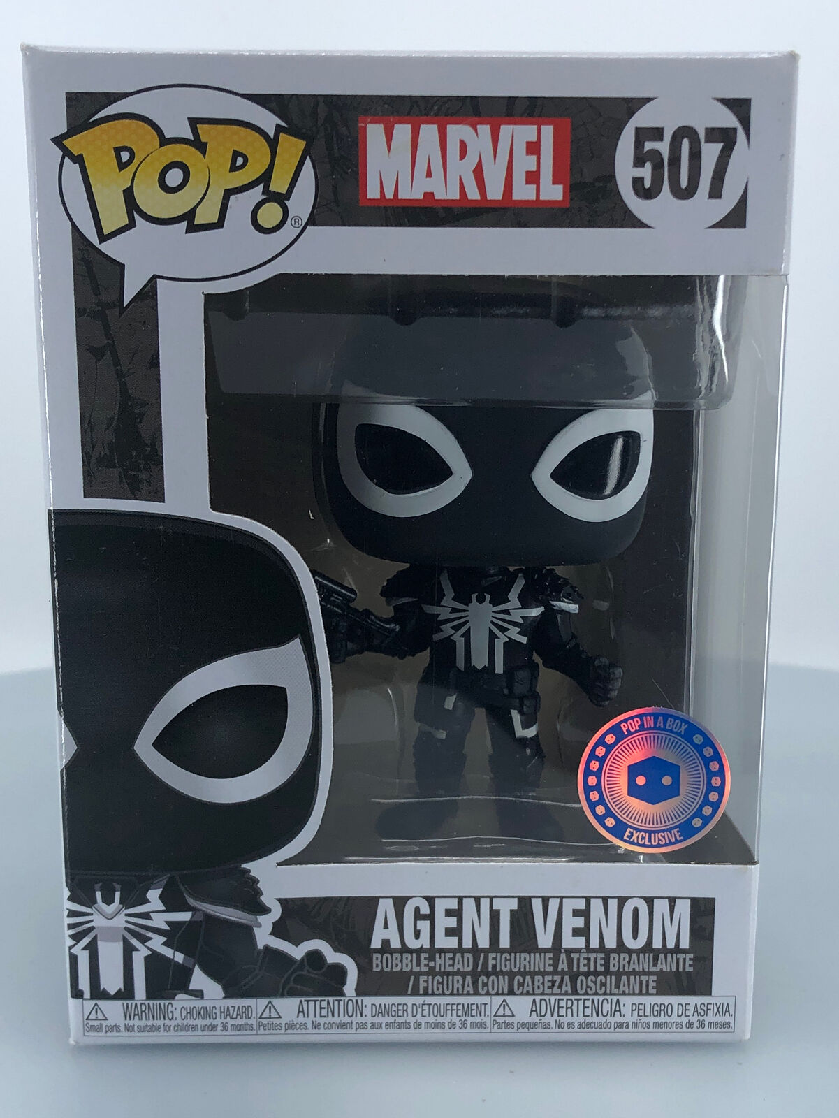 Funko POP Marvel Spider-Man Agent Venom #507 Vinyl Figure DAMAGED BOX SEE PICS