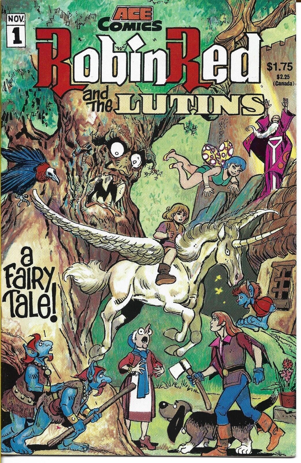 ROBIN RED AND THE LUTINS #1 ACE COMICS BAGGED AND BOARDED