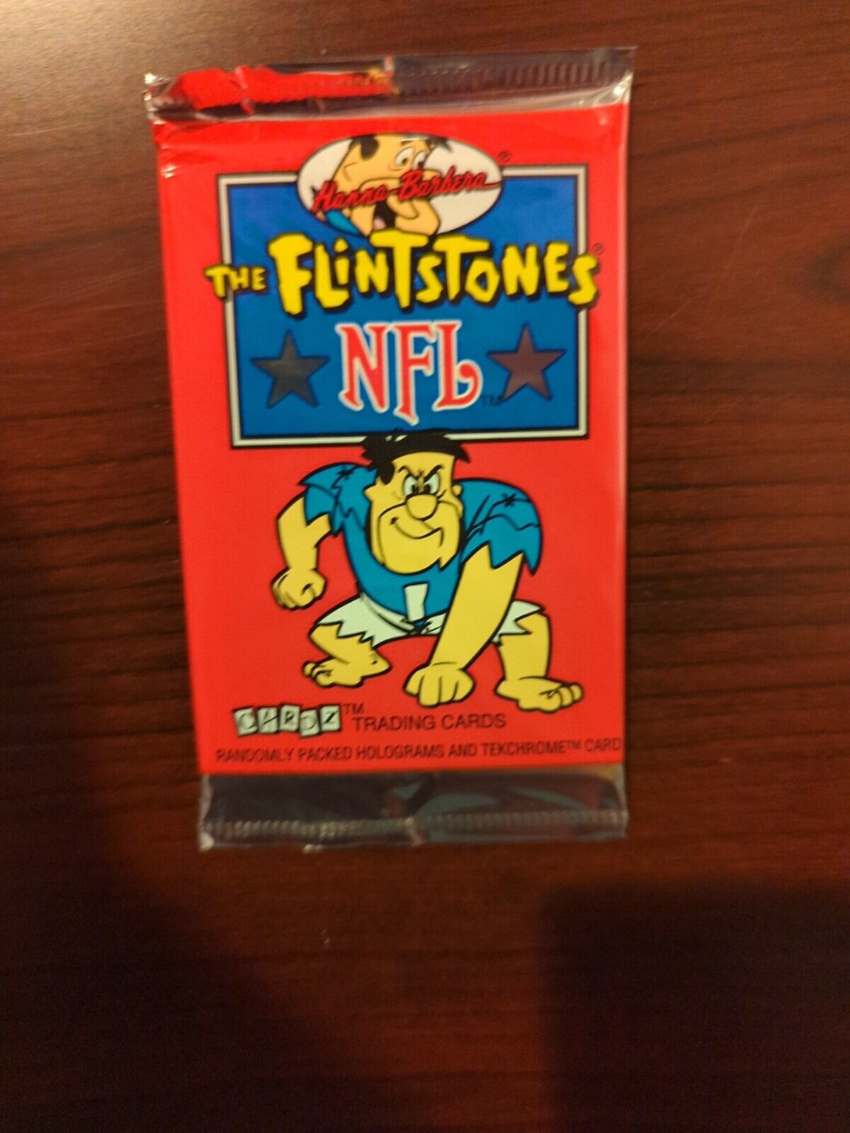 1993 Cards The Flintstones NFL Trading Card Pack Fred Sealed Pack