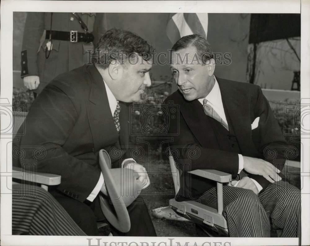 1939 Press Photo Mayor LaGuardia and Filipe A. Espil - neny29111