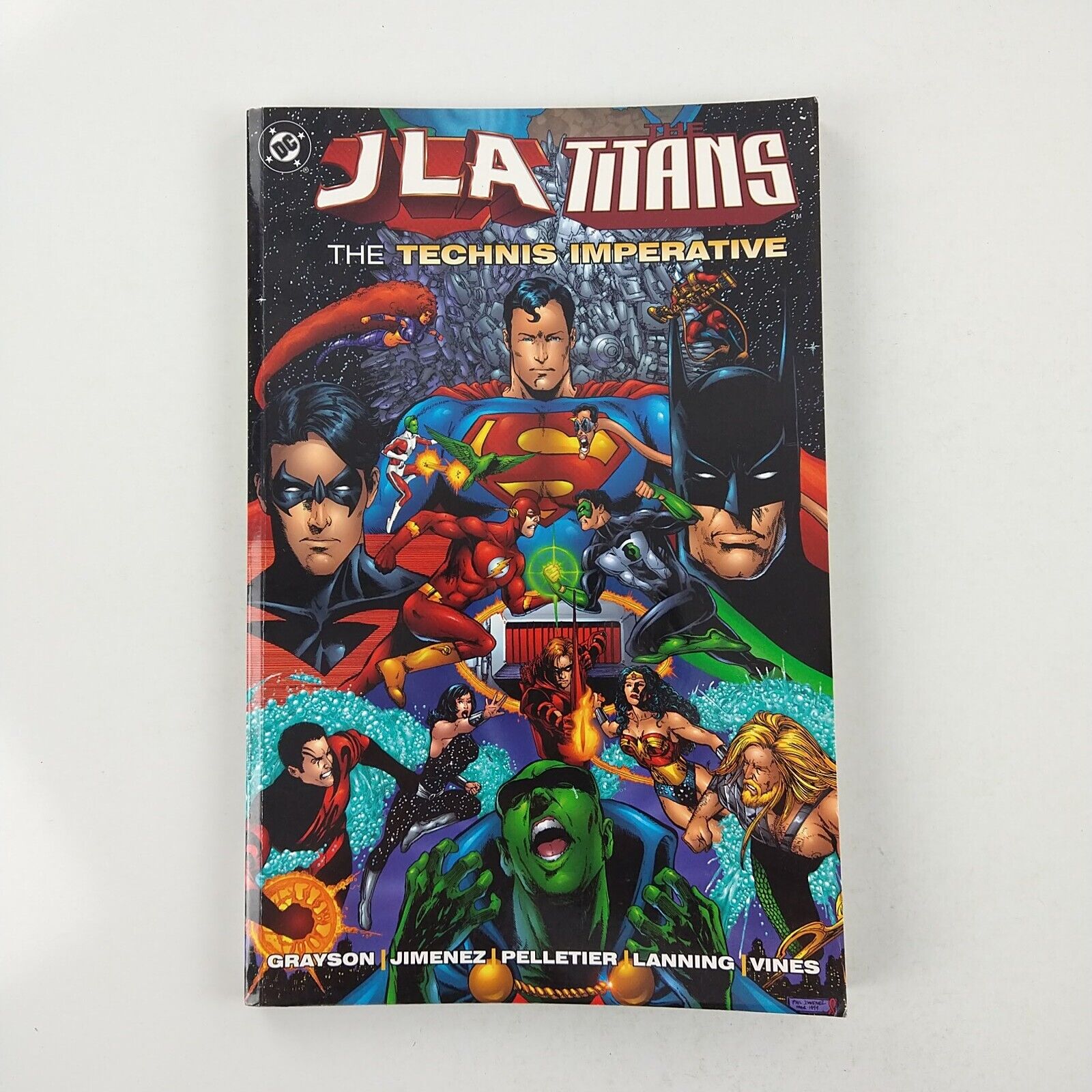 JLA Titans The Technis Imperative #1 TPB Collects #1-3 + Secret Files 1999 DC