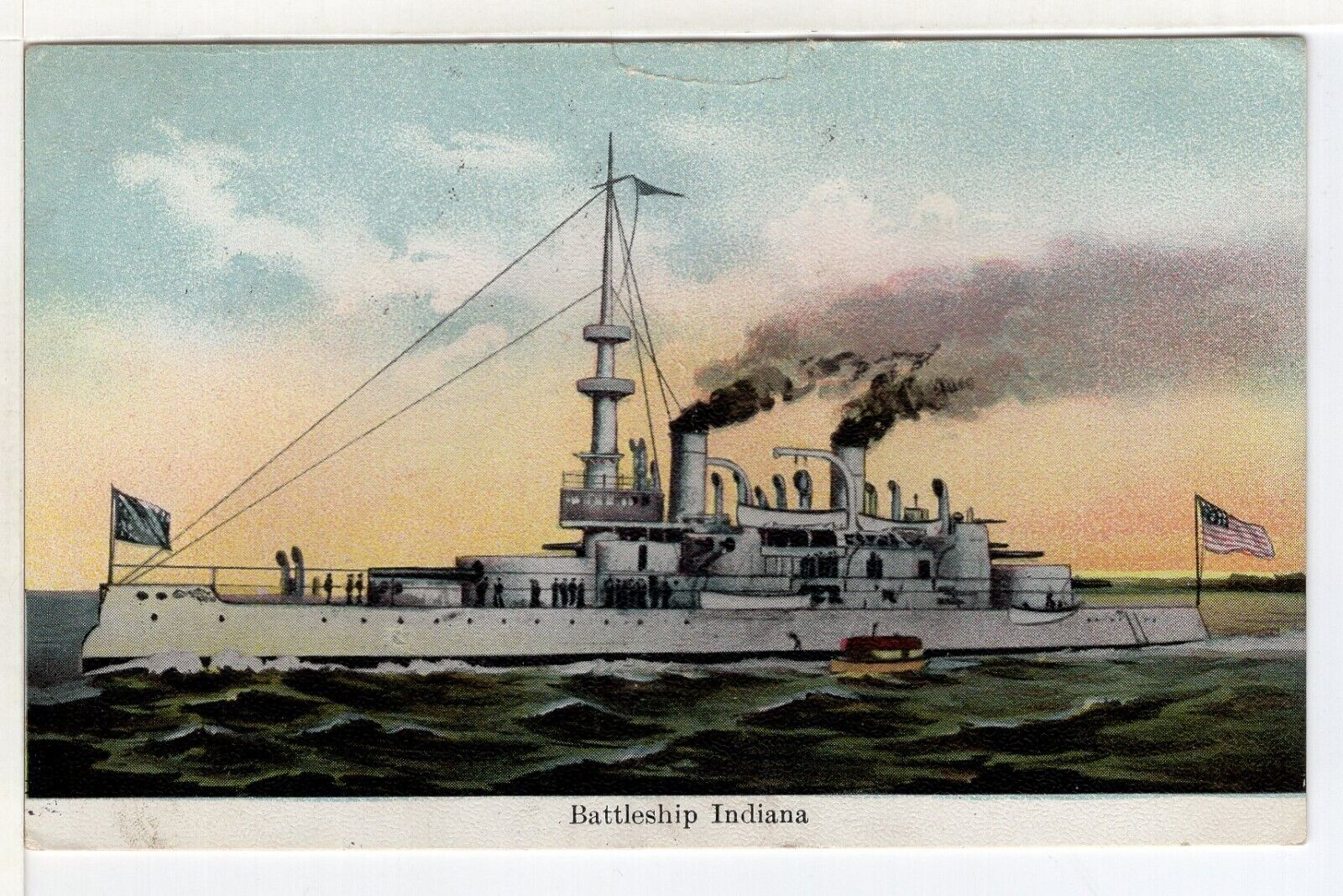 Ship Boat 1910 Battleship Indiana