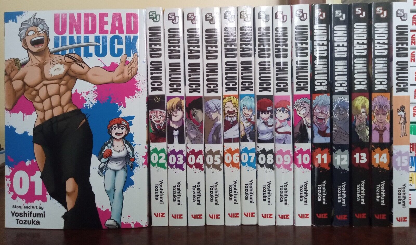 Undead Unluck Vol. 1-15 Complete Manga Set *NEW* Yoshifumi Tozuka 