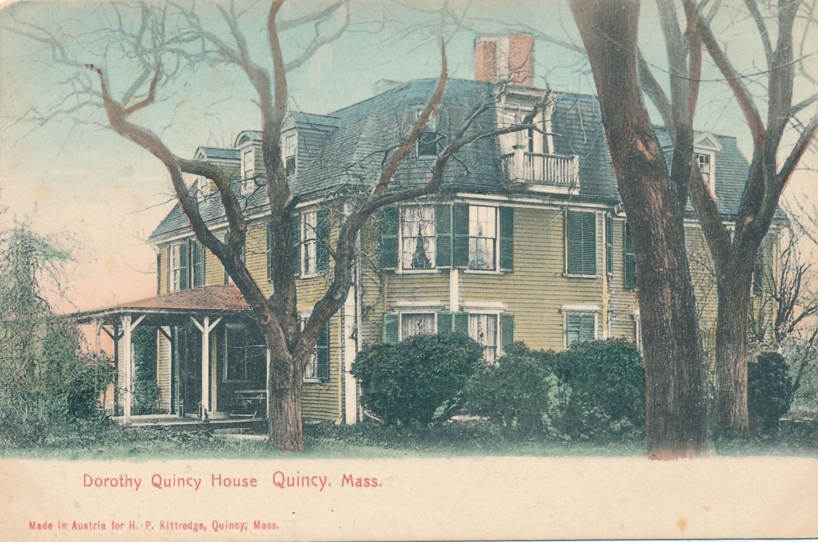 QUINCY MA - Dorothy Quincy House Postcard - udb (pre 1908)
