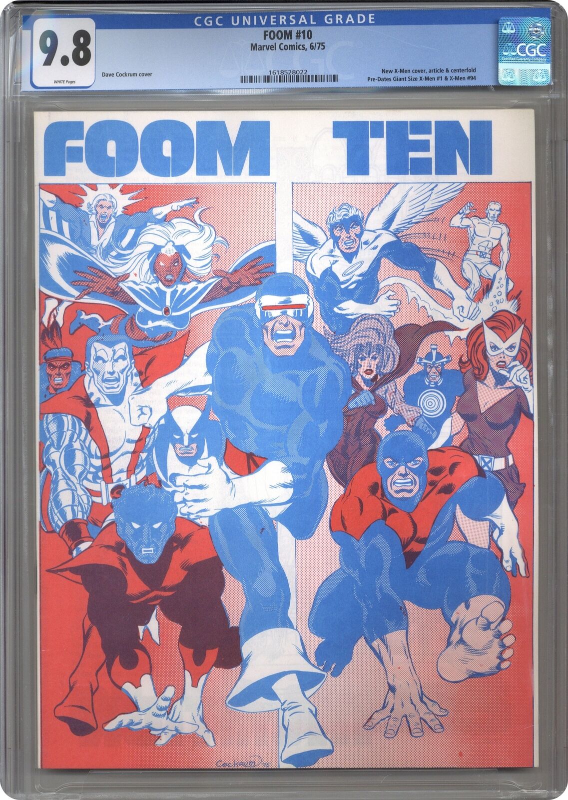 FOOM #10 CGC 9.8 1975 1618528022 Early app. new X-Men