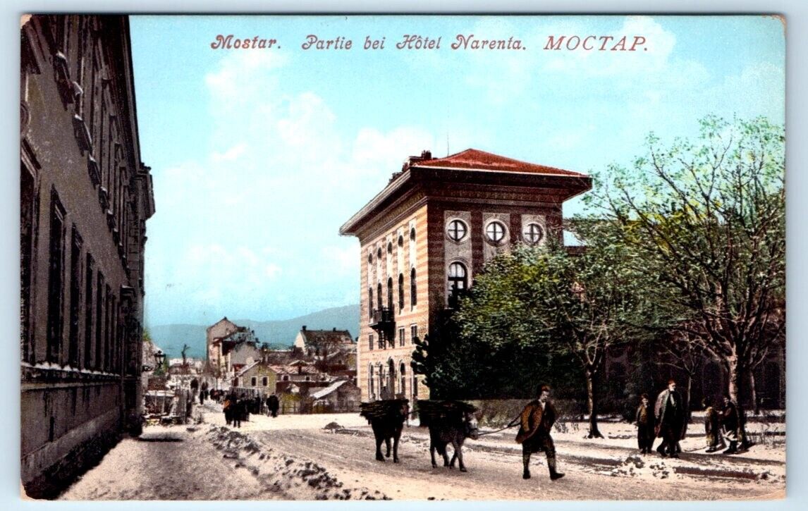 MOSTAR Partie bei Hôtel Narenta-Bosnia and Herzegovina Postcard