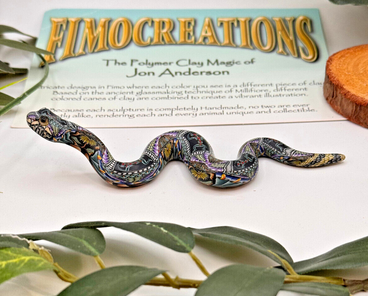 FIMO RATTLESNAKE by JON ANDERSON-COLLECTABLE - IN STOCK AND READY TO SHIP