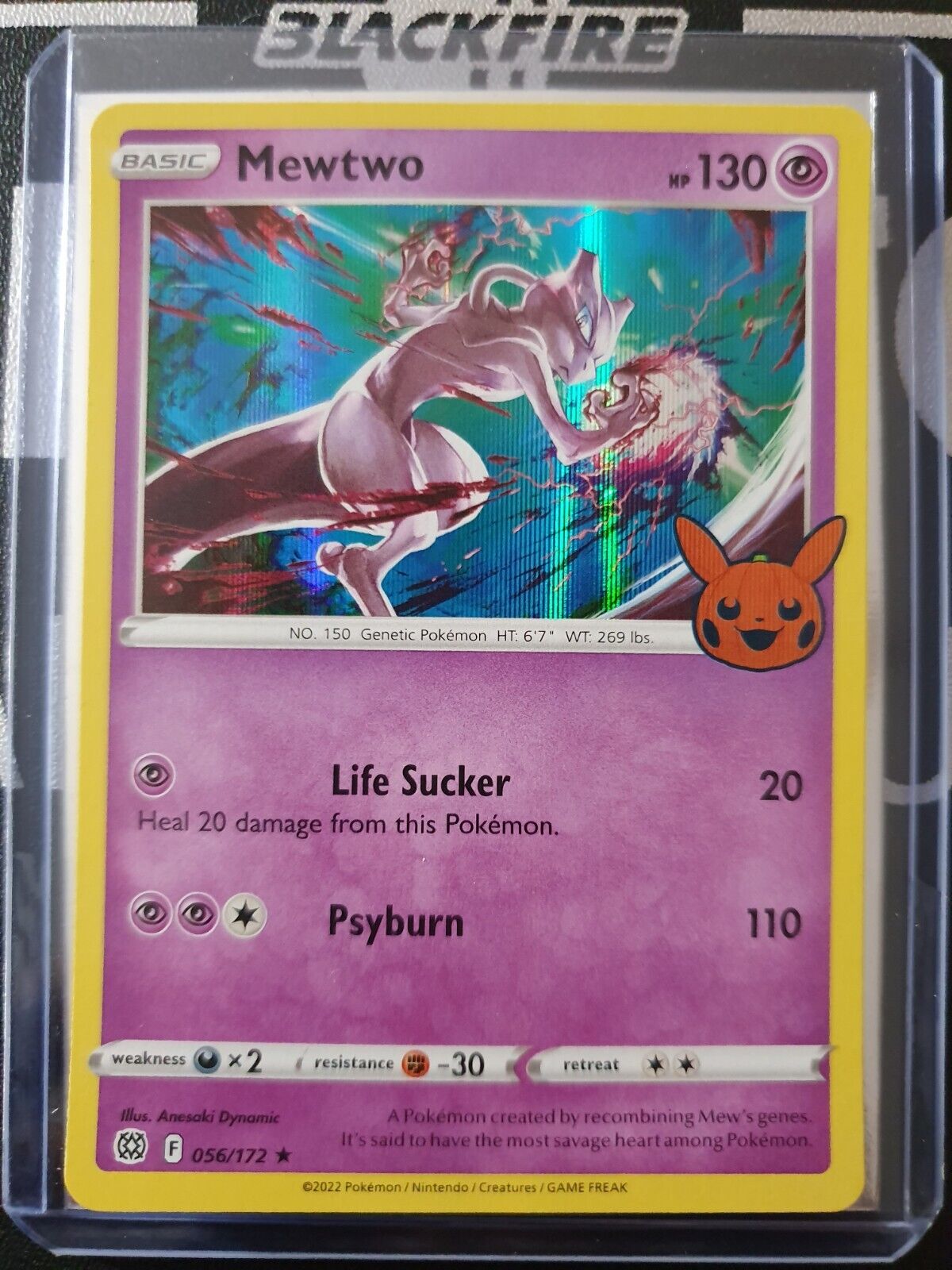 Pokemon Card Mewtwo Holo - 056/172 - Trick Or Trade Set 2022 - English NM-MINT
