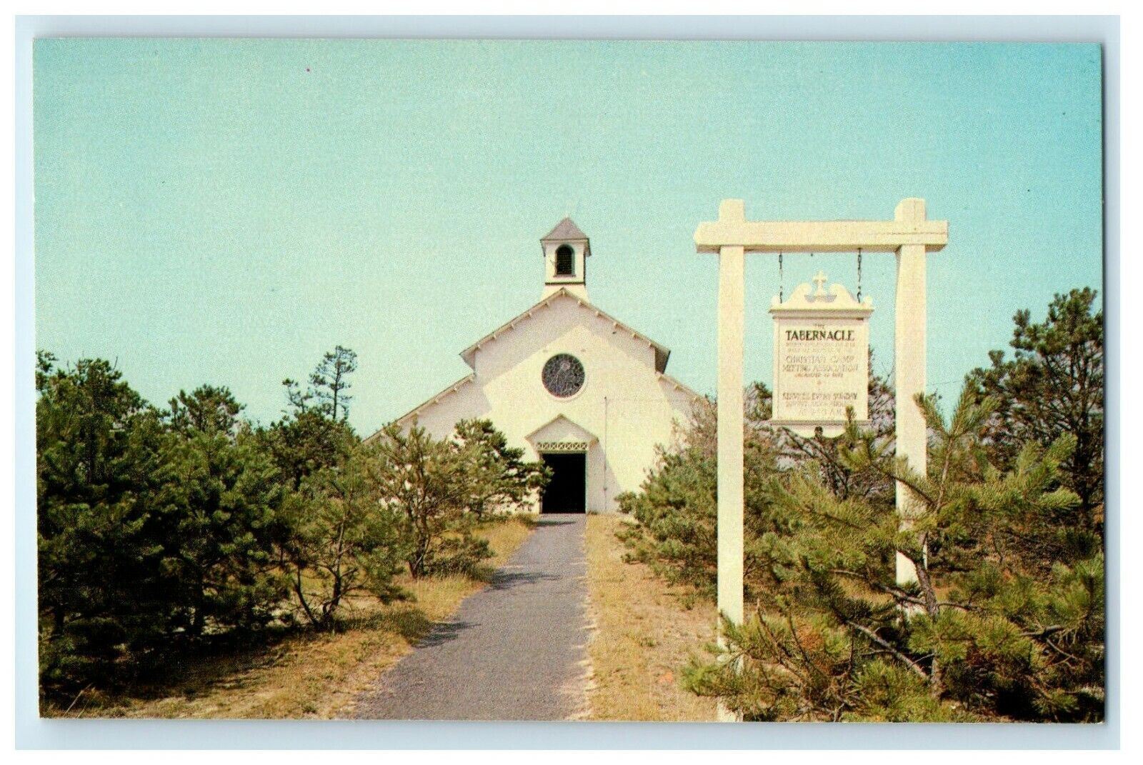 The Tabernacle Congregational Christian Chapel Craigville Cape Cod MA Postcard