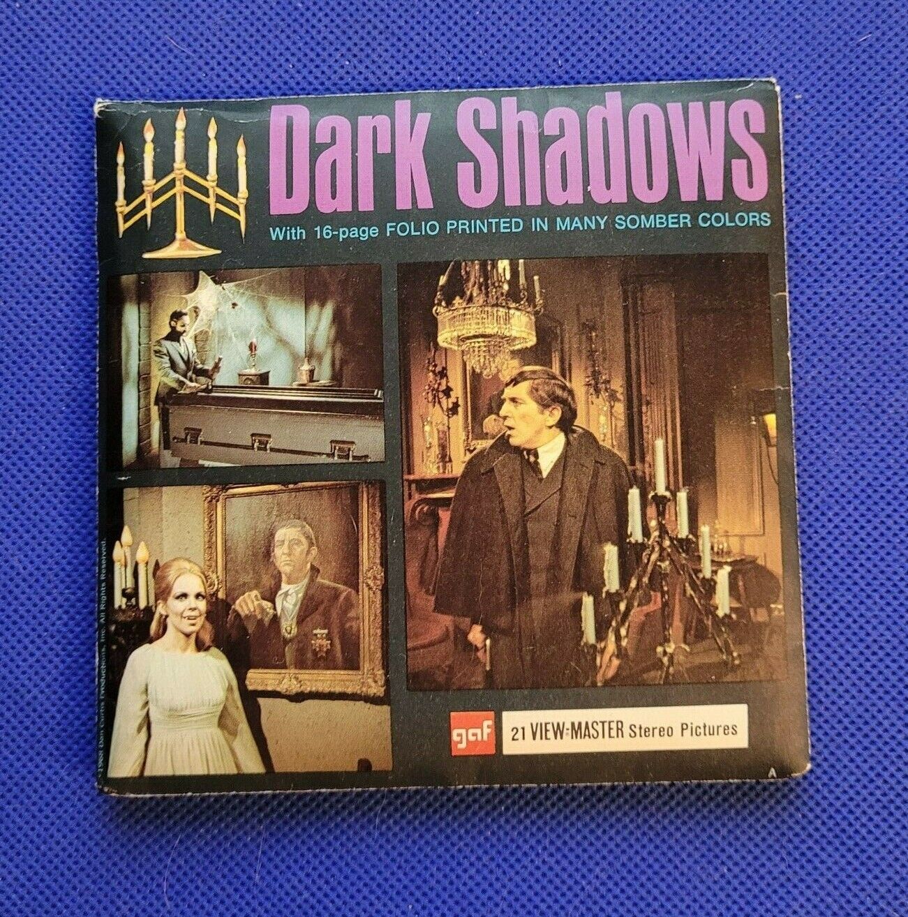 Vintage Gaf B503 Dark Shadows Vampire Barnabas Collins view-master Packet Reels