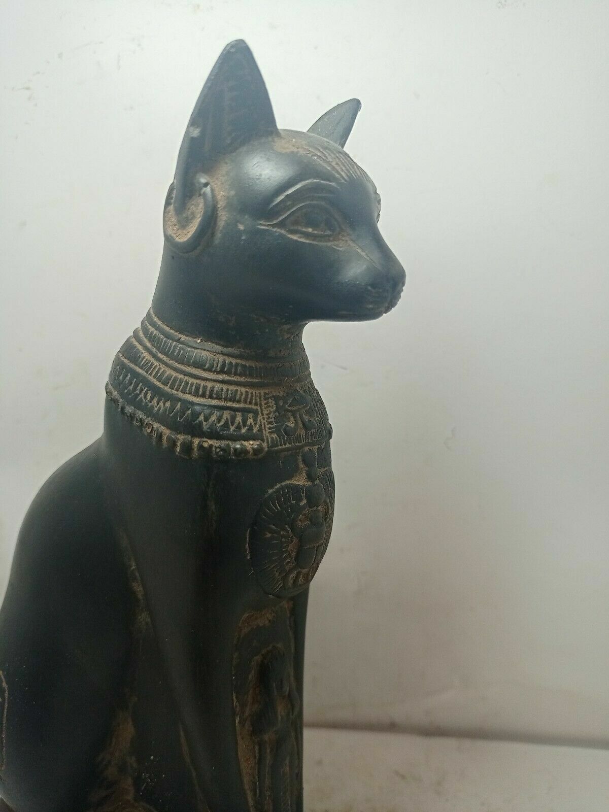 RARE ANTIQUE ANCIENT EGYPTIAN Statue Goddess Bastet Cat Isis Scarab 1740 Bc