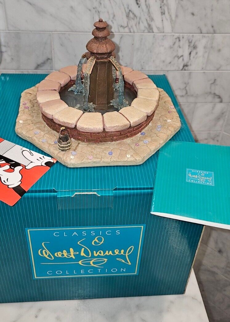 WDCC Walt Disney Classics Collection Beauty and the Beast Fountain 10th Anniv 💥