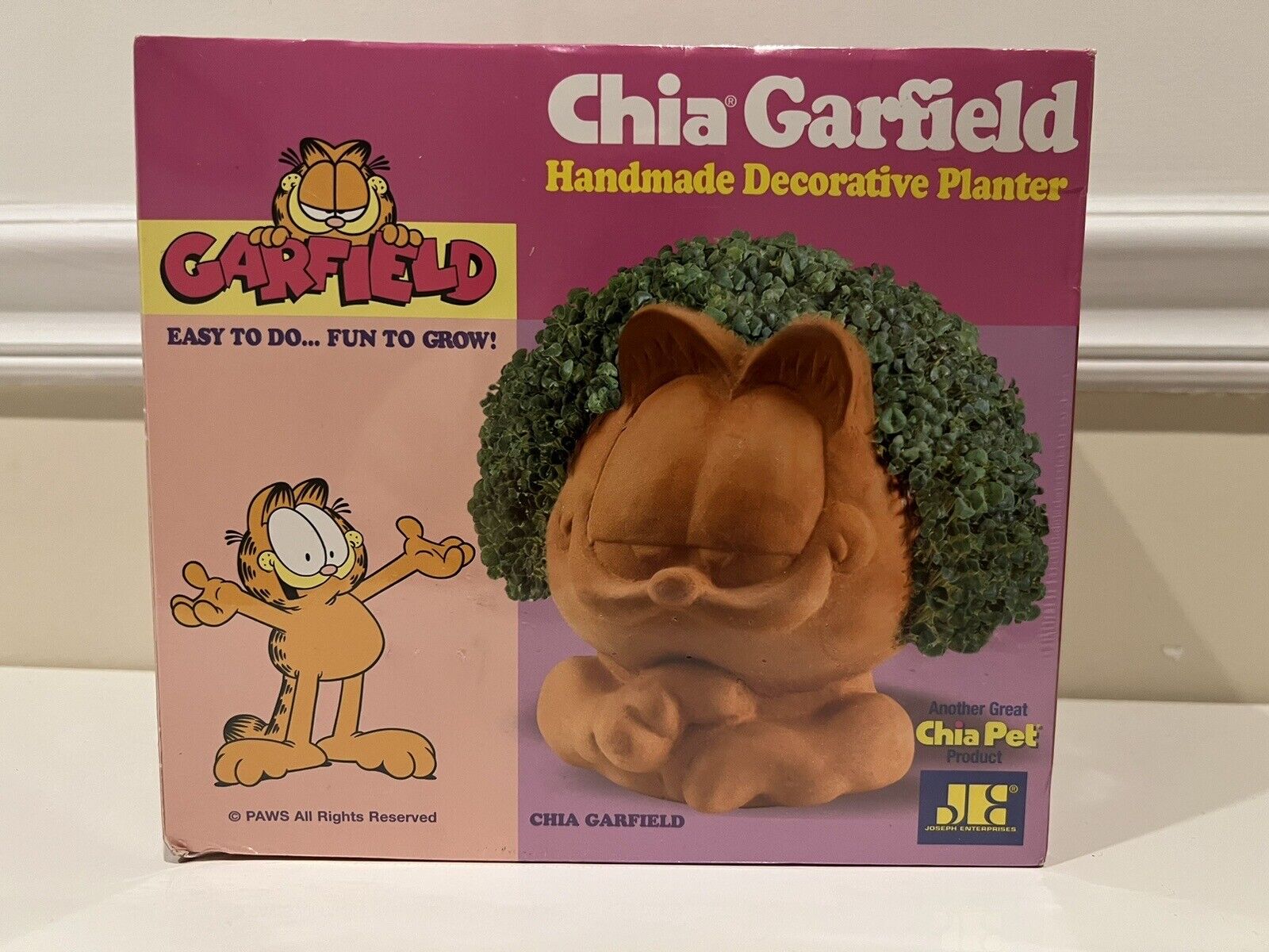 Chia Pet Chia Garfield Handmade Decorative Planter Cat NEW & FACTORY SEALED HBN