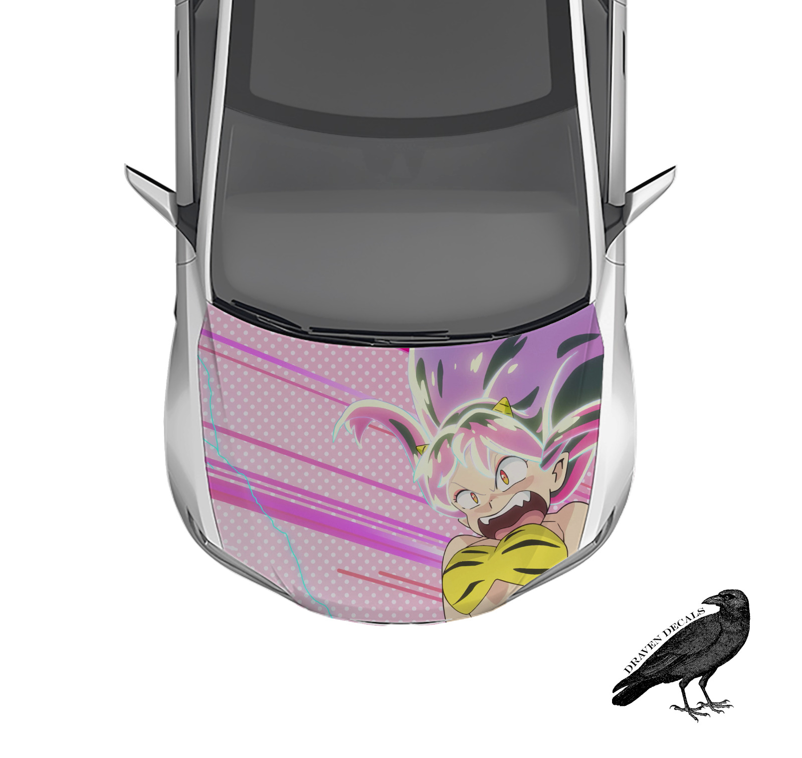 Urusei Yatsura Lum Invader Anime Hood Wrap Weatherproof V6 Car Decal 50\