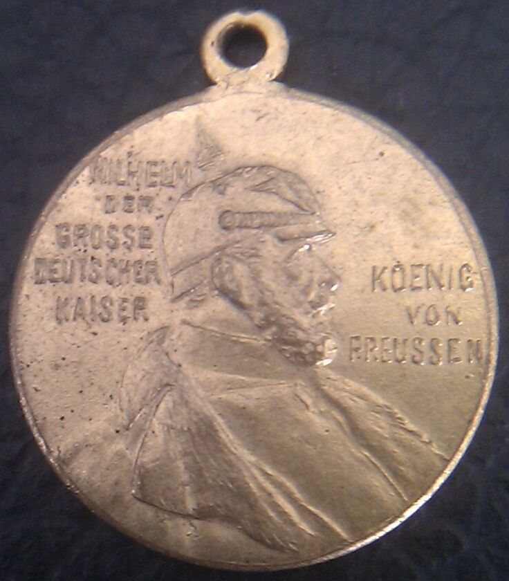 ✚2690✚ German pre WW1 Prussian Emperor Wilhelm Centenary Medal 1897 miniature