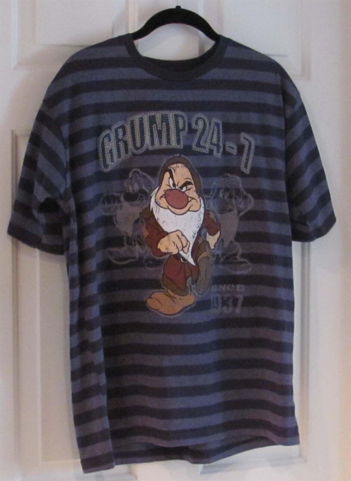 Disney-Grumpy T-Shirt-Grumpy 24/7 Since 1937 Size Large (VERY rare item)