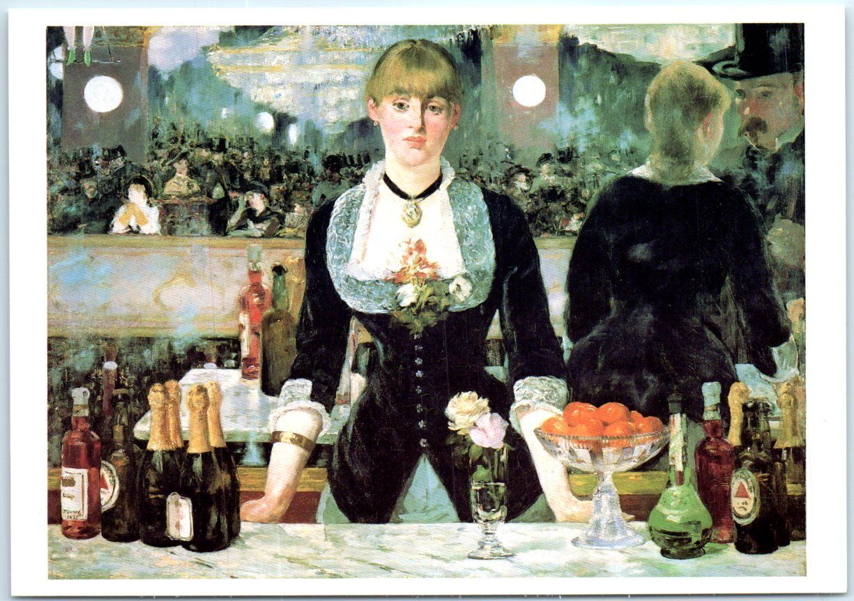 Postcard - A Bar at the Folies-Bergère By Edouard Manet - Paris, France
