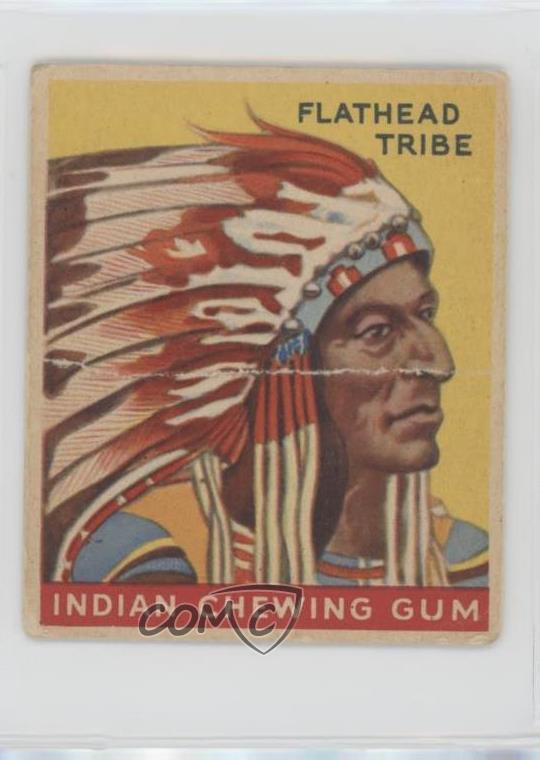 1947 Goudey Indian Gum R773 Flathead Tribe #9 k5i