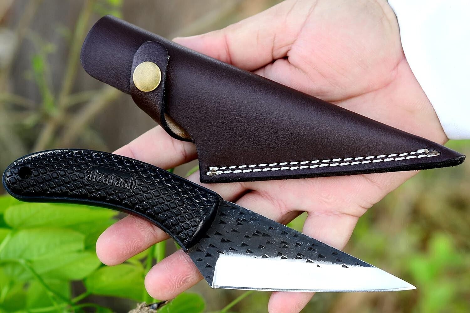 Hunting Knife 8\'\' Full-Tang Fixed Blade Plastic Handle Knife w/ Sheath