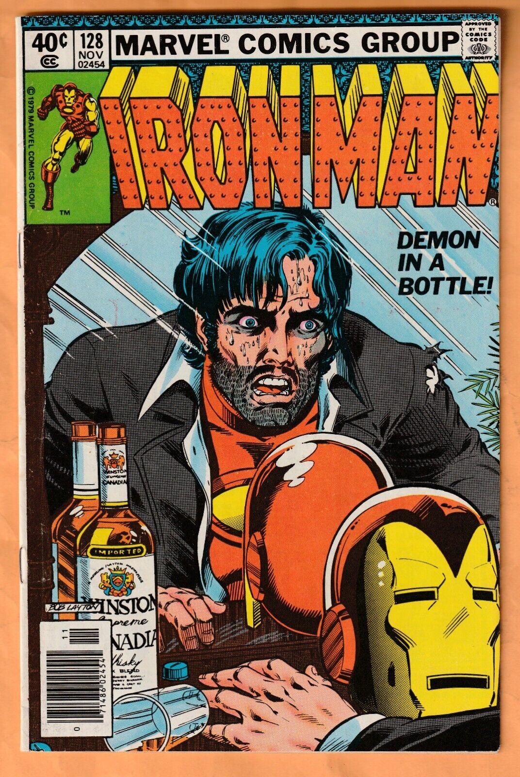 Marvel THE INVINCIBLE IRON MAN No. 128 (1979) Demon in A Bottle VG/FN