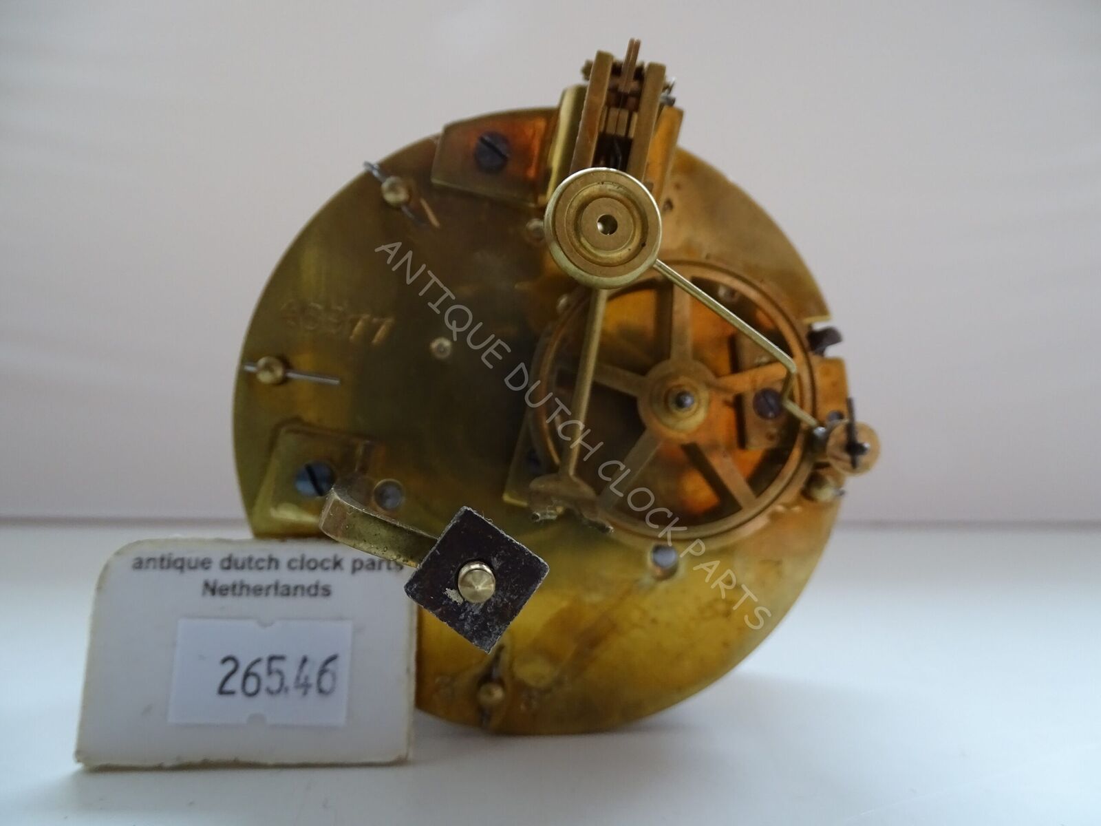 OVERHAULED FRENCH CLOCKWORK 3 8. IN EXCELLENT WORKING CONDITION