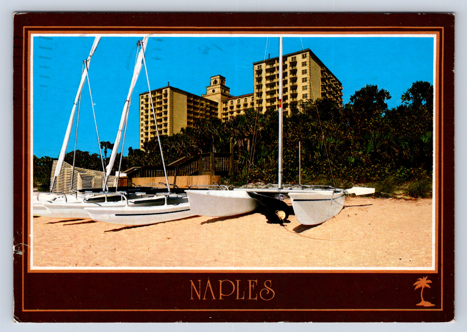Vintage Postcard Naples Florida Ritz Carlton Hotel
