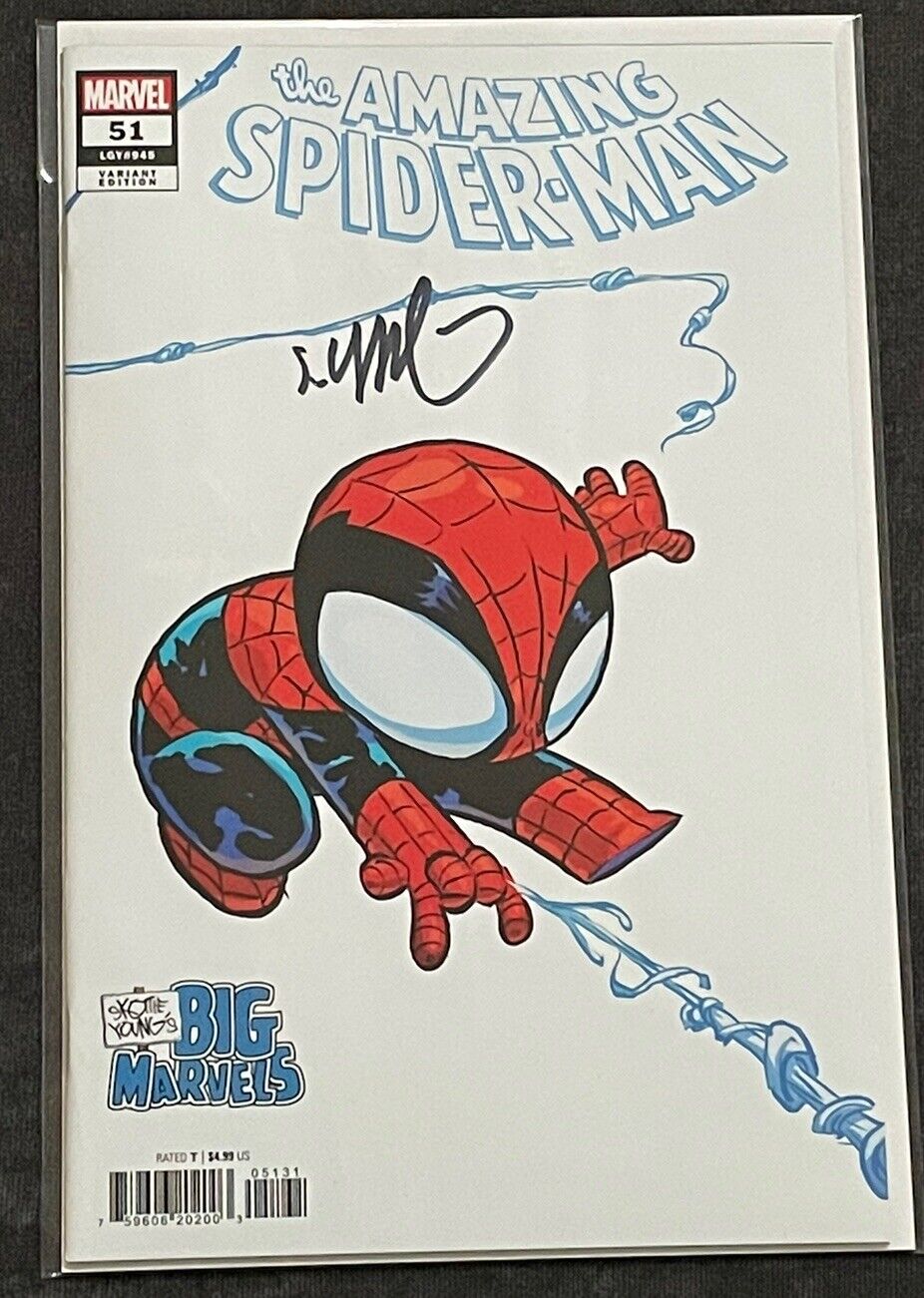 Amazing Spider-Man #51 SKOTTIE YOUNG Big Marvels Variant SIGNED with COA