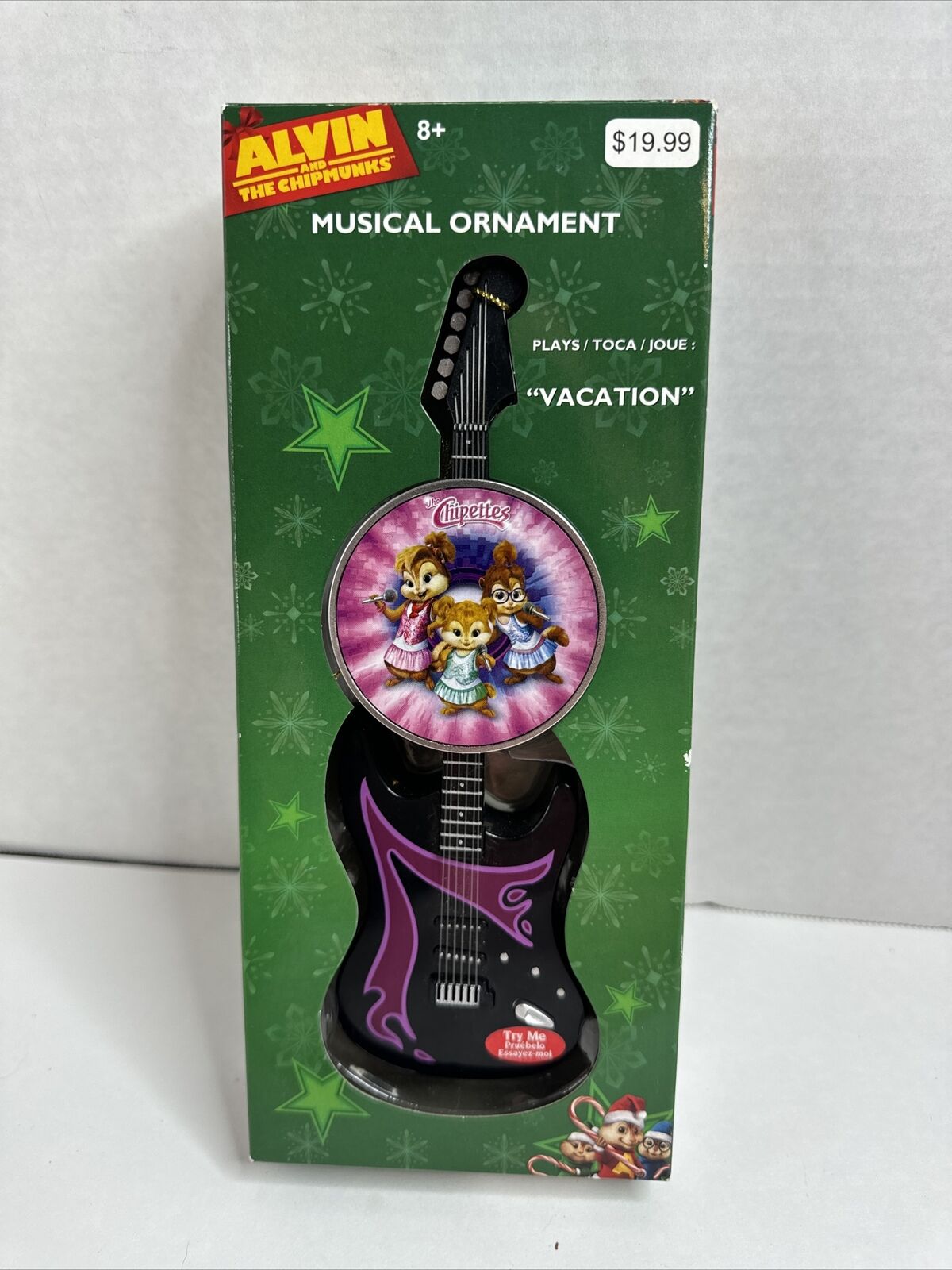 Alvin And The Chipmunks Chipettes Musical Guitar Christmas Ornament 2014