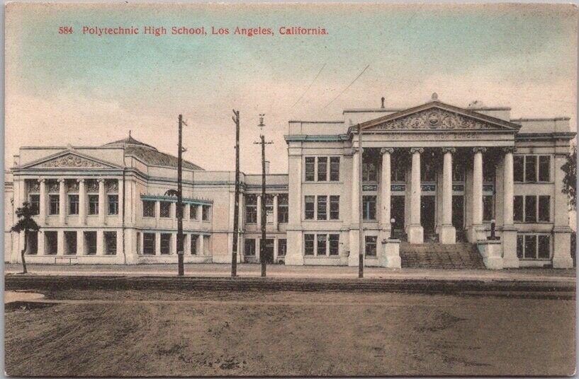 c1910s Los Angeles, Calif. HAND-COLORED Postcard \