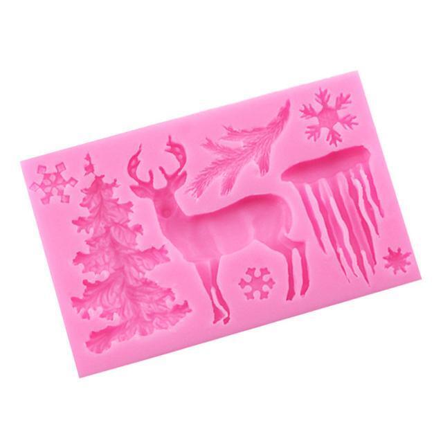 Christmas Tree Elk Snowflake Deer Craf Silicone Mold Resin Molds Epoxy Diy Craft