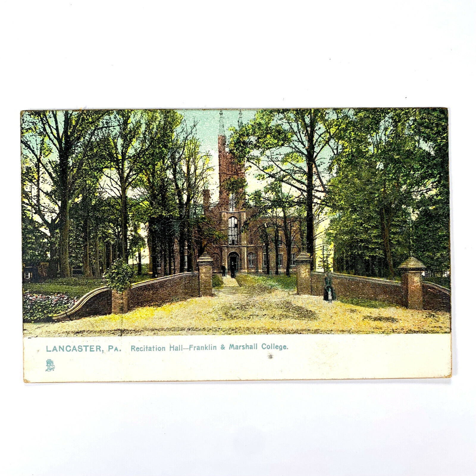 Postcard Pennsylvania Lancaster PA Franklin Marshall College Pre-1907 Undivided