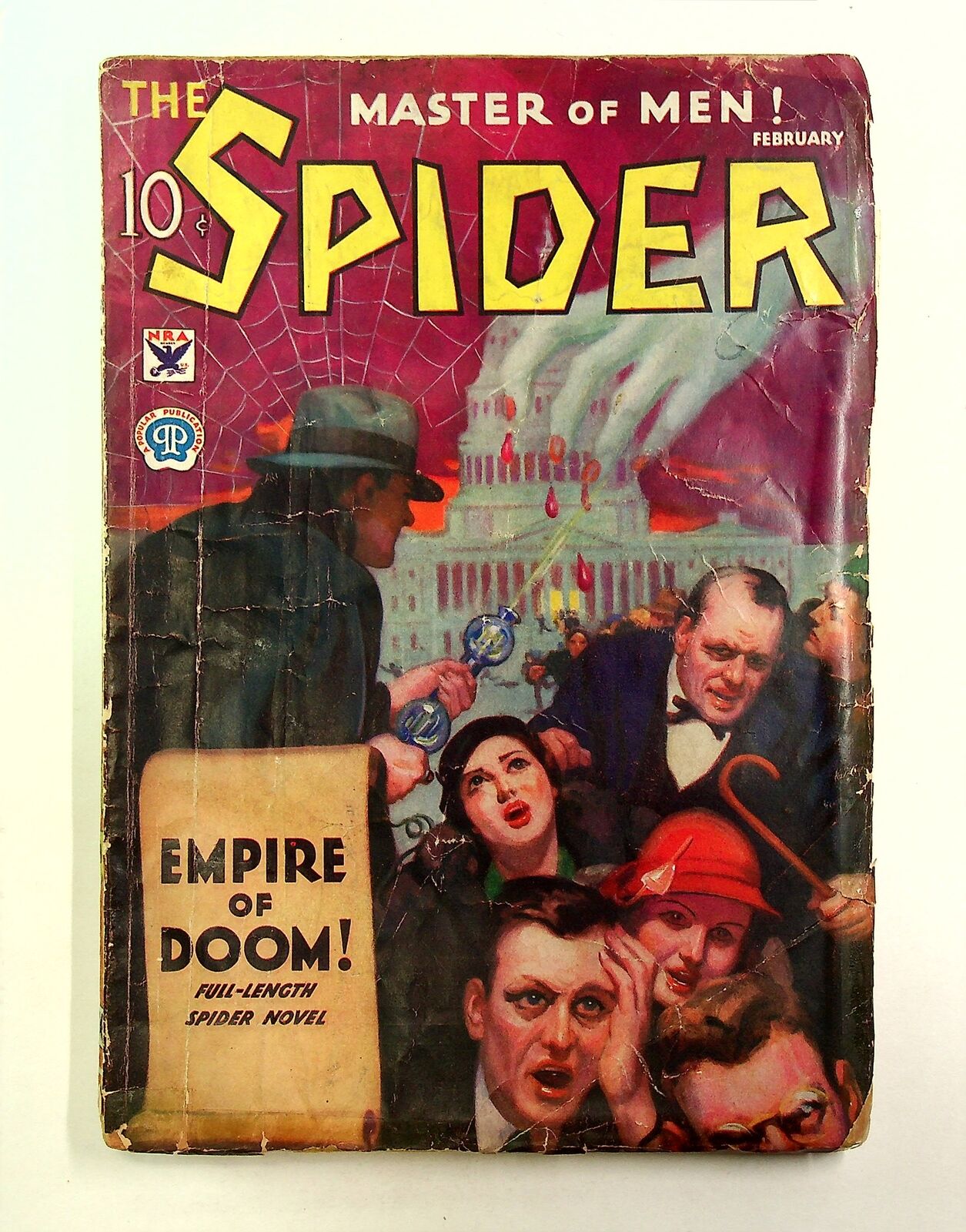 Spider Pulp Feb 1934 Vol. 2 #1 FR