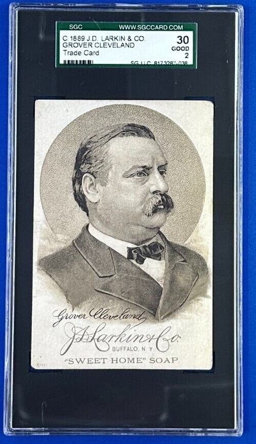 1885 H603 J.D. Larkin & Co Sweet Home Soap Presidents Grover Cleveland SGC 2