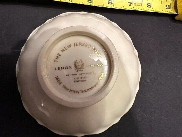 Vintage Lenox New Jersey Collectible Bowl