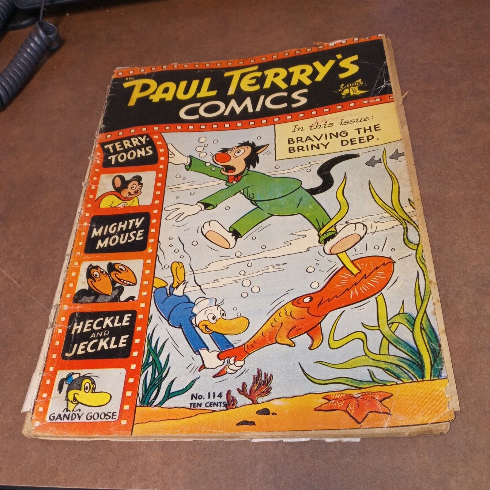 Paul Terry\'s Comics #114 1954-St. John-Mighty Mouse-Heckle & Jeckle golden age
