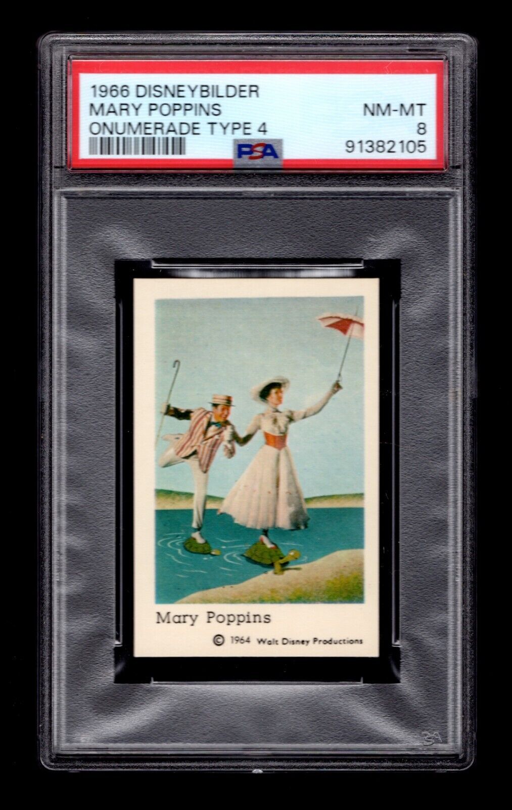 PSA 8 JULIE ANDREWS as MARY POPPINS 1966 Disney Card HIGHEST EVER GRADED 1/1