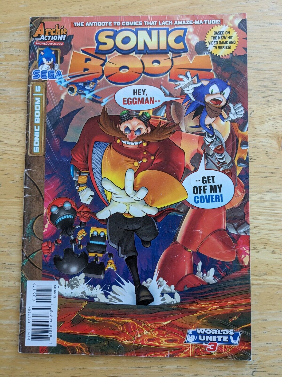 Sonic Boom # 5 Archie Comics Sega April 2015 reading copy