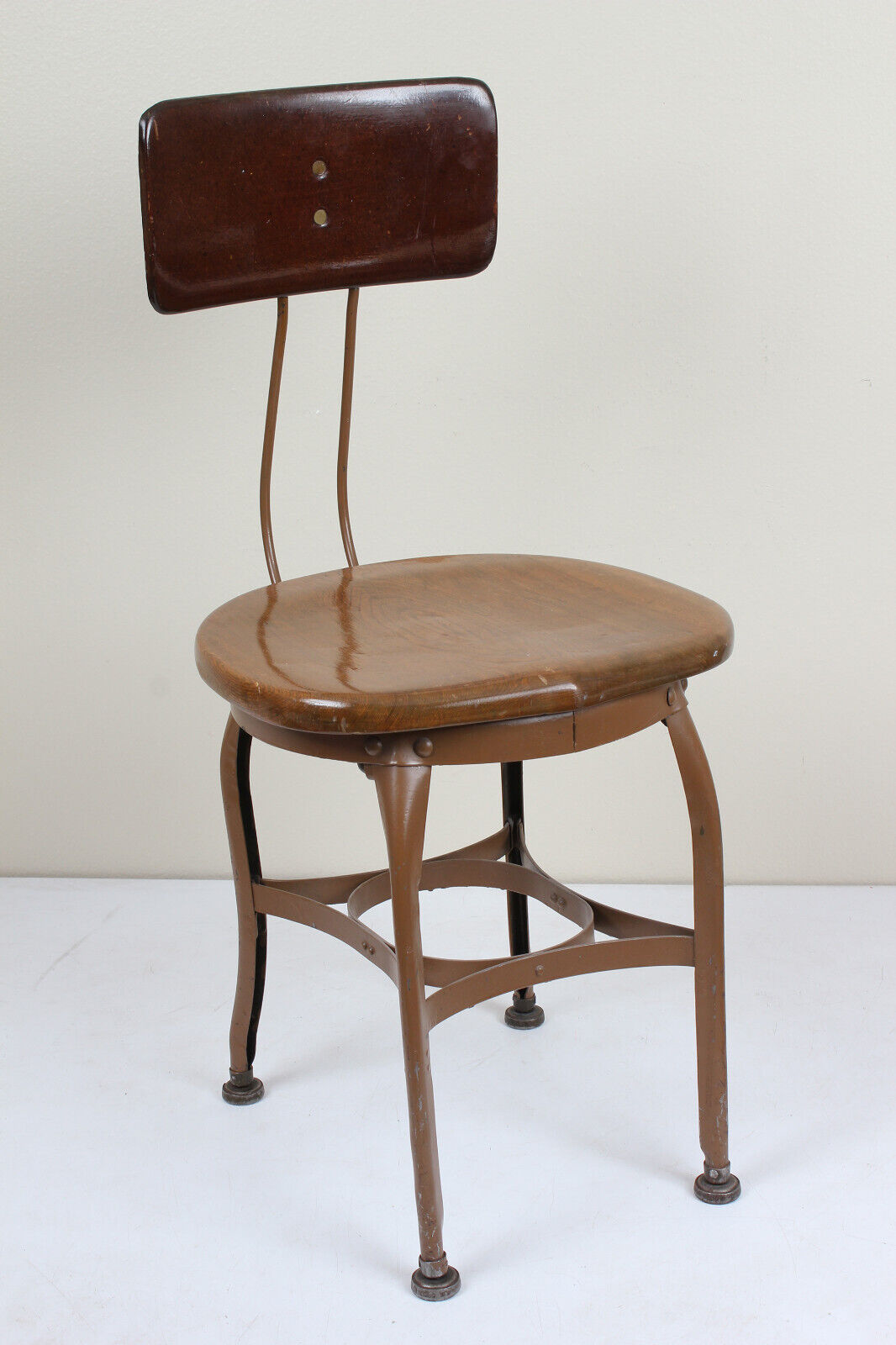 UHL Art Steel Furniture Vintage Western Union Morse Operator Chair EXCELLENT
