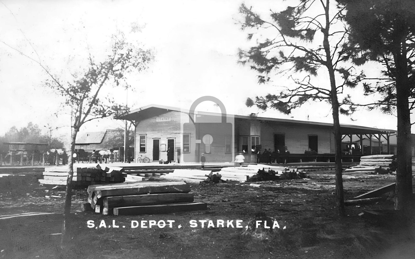 Railroad Train Station Depot Starke Florida FL