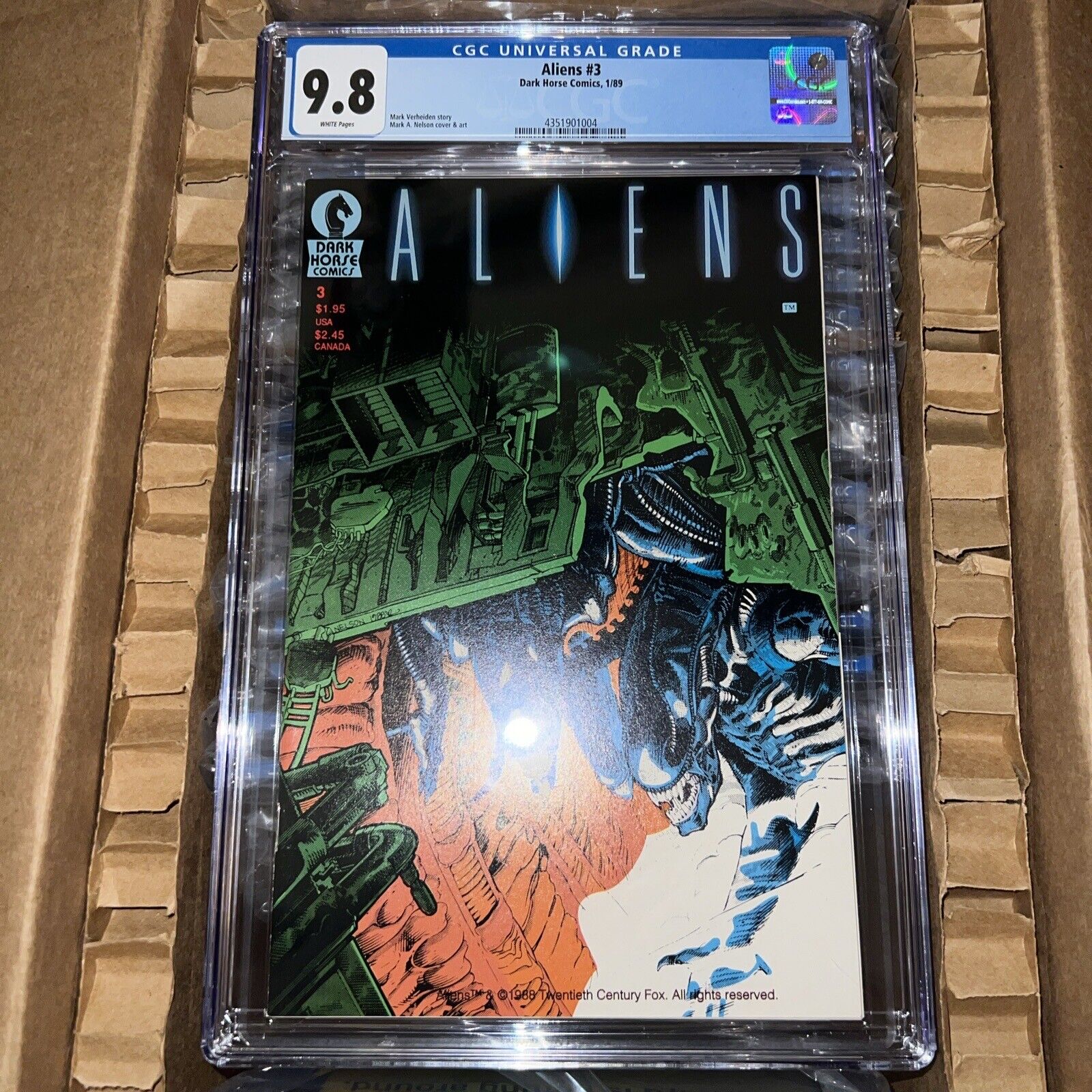 Aliens #3 CGC 9.8 1989