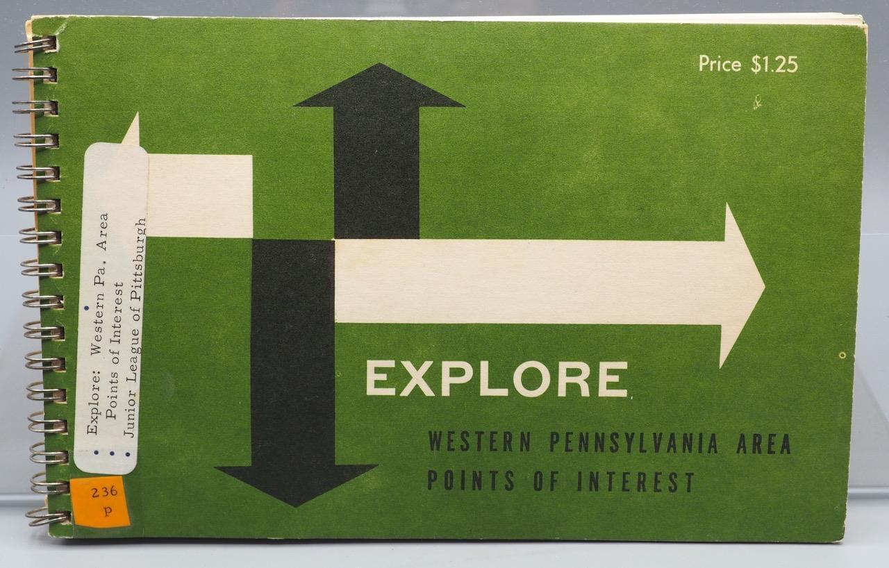 Vintage Junior League of Pittsburgh Explore Western Pennsylvania 1967 Guide