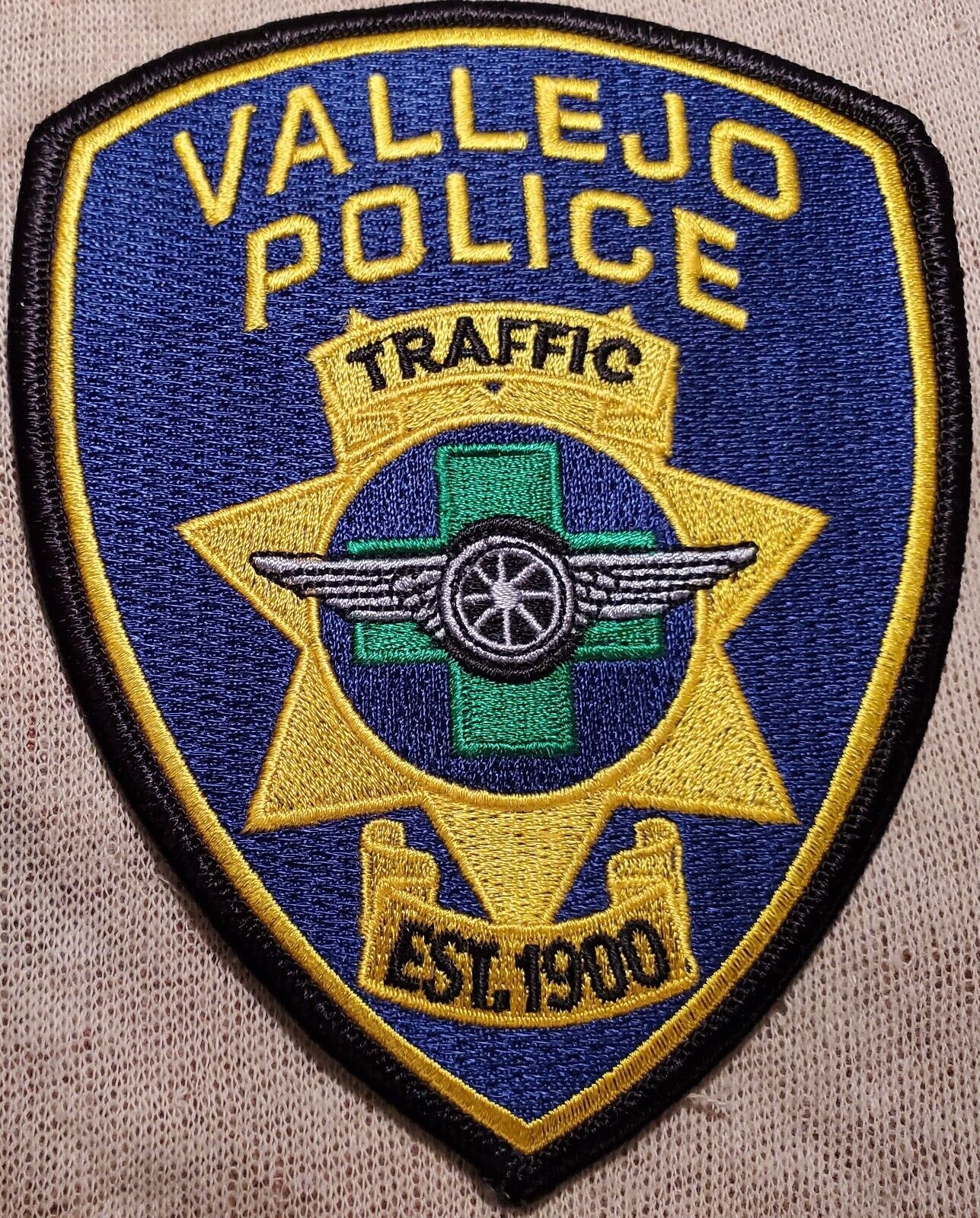 CA Vallejo California Traffic Police Patch