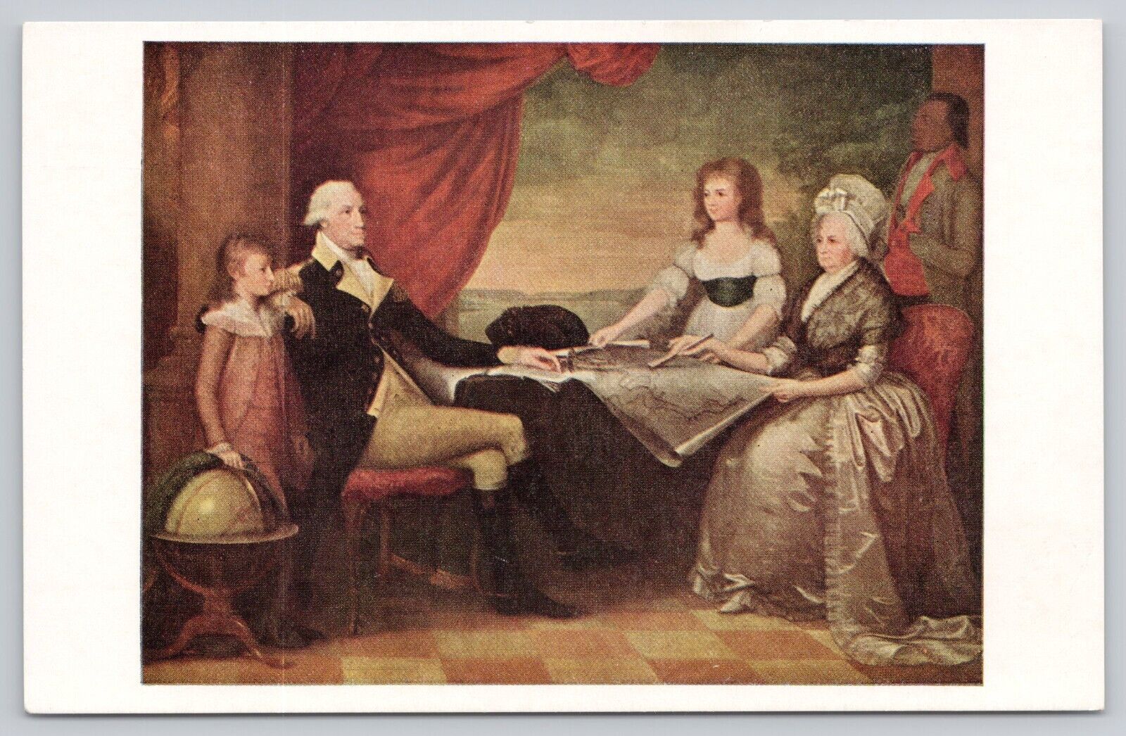Post Card portrait of the Washington Family by Edward Savage F244