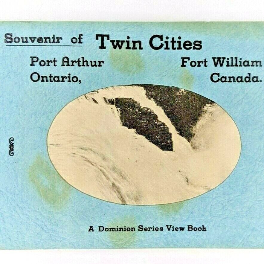 c1940s Souvenir Photo Book Port Arthur Fort William Ontario Canada Twin City 2O 