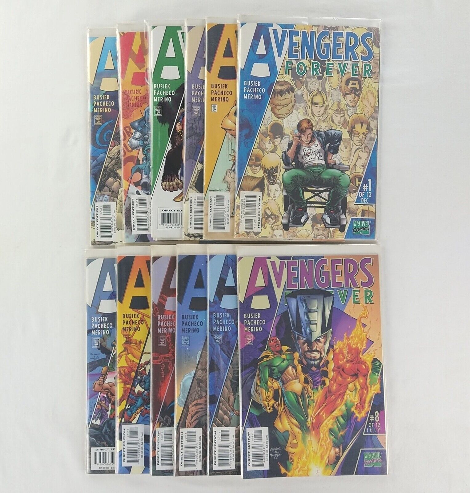 Avengers Forever #1-12 Complete Set (1998 Marvel) Busiek 1 2 3 4 5 6 7 8 9 Lot