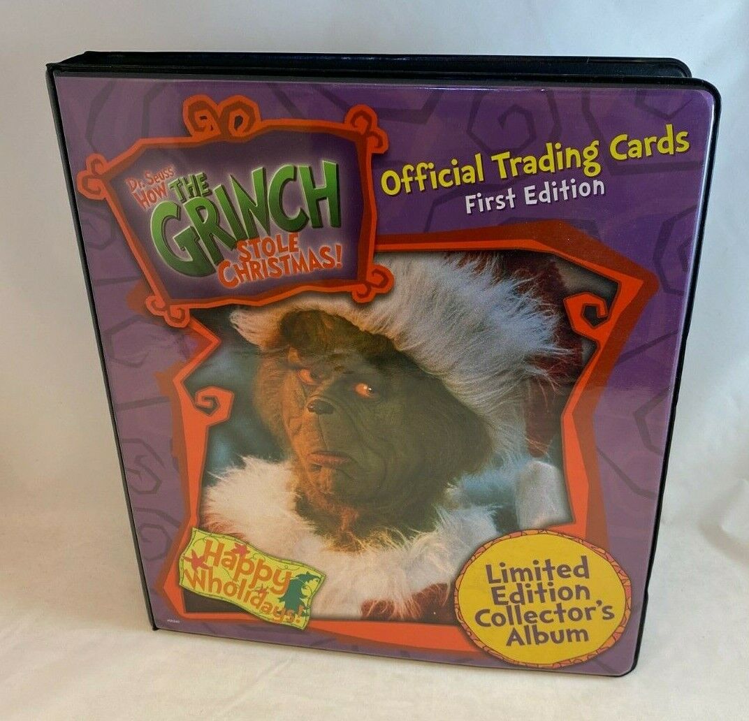 BINDER SALE: ALBUM FOR HOW THE GRINCH STOLE CHRISTMAS MOVIE TRADING CARDS 2000